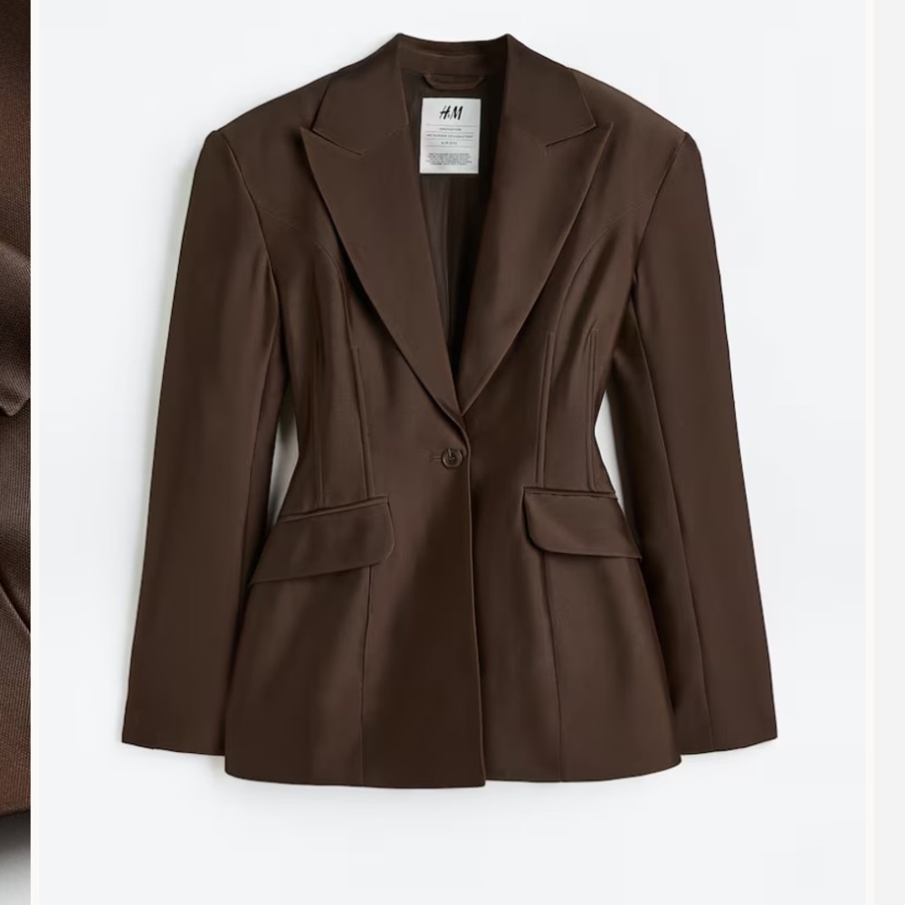 ISO H&M Hourglass Mahogany Blazer Jacket - Picture 2 of 3